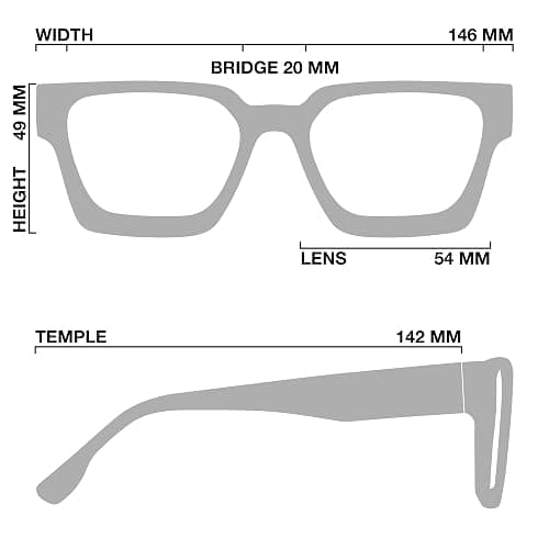 livho Oversized up to 99% Blue Light Blocking Glasses for Woman - Rectangle Fashion Glasses for Computer, Chic Preppy Frame - Chunky - *Coco Tortoise thumbnail 6