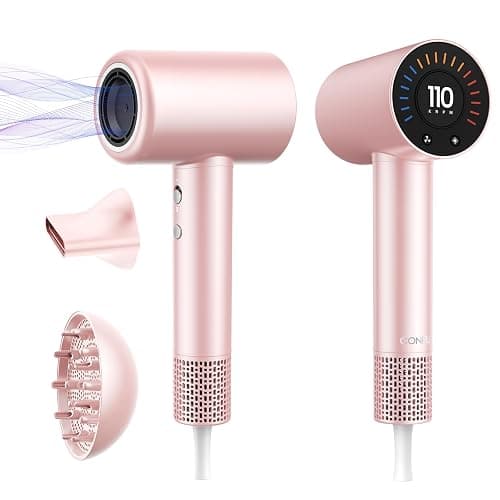 CONFU Hair Dryer, 110000 RPM Fast Drying Blow Dryer with Magnetic Diffuser and Concentrator, Professional Lightweight Ionic Hair Dryer for Women and Men - Image 1