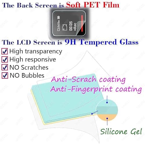 ULBTER Screen Protector for Insta360 Ace Pro 2 LCD+Lens Camera [6 Pcs] insta 360 Ace Pro 2 Tempered Glass 0.3mm 9H Hardness Anti-Scrach Anti-Bubble thumbnail 2