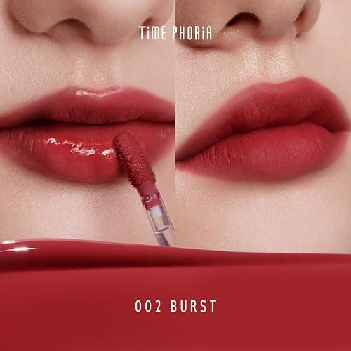 TIMEPHORIA Altera Blurring Lip Tint 002 Burst, True Red Glossy to Soft Matte Finish, Blur Lip Lines, Weightless No-Sticky Airy Velvet Texture, Vibrant Hydrating Long-Lasting Lip Makeup thumbnail 2