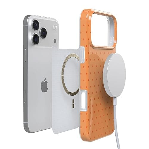 Casely iPhone 17 Pro Case | On the Dot | Orange Polka Dot | Compatible with MagSafe | Classic Ultra Thin Design thumbnail 7