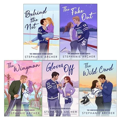Vancouver Storm Series 1-5 Books Collection Set by Stephanie Archer (Behind The Net, The Fake Out, The Wingman, Gloves Off, The Wild Card) - Image 1