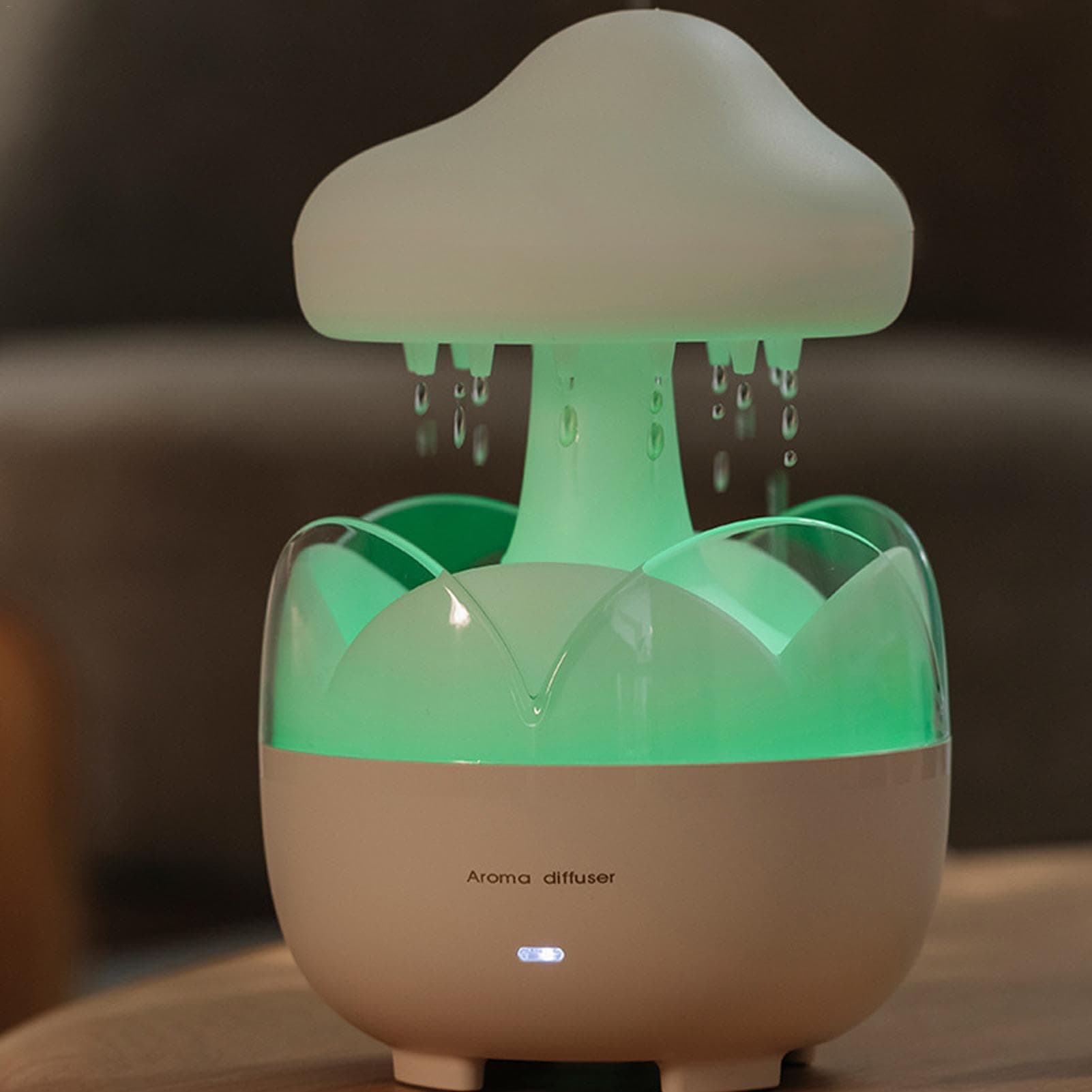 Rain Cloud Humidifier | Humidifier Water Drip | Cloud Rain Humidifier | Bedroom Humidifier | Led Light Humidifier | 7 Color Changing Lights Rain Sound With Remote Control For Bedroom Living Room thumbnail 8