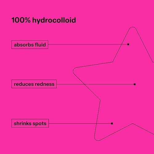 Starface Hydro-Star Party Pack Pimple Patches BIG PACK, Hydrocolloid, Clinically Proven Spot Shrinking in 6 Hours, Absorb Fluid, Reduce Redness, 4 Fun Colors, Vegan, Cruelty-Free Skincare (96 Count) thumbnail 5