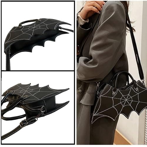 NEEVAS Women Bat Wing Crossbody Bag Goth Punk Fashion Handbag for Girl Gothic Shoulder Bag thumbnail 4