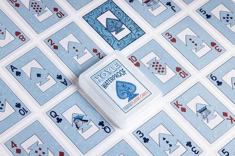 Hoyle Waterproof Playing Cards, Clear Plastic Deck of Cards for Outdoor Card Games, Camping, Beach, Pool & Travel Games (1 Deck) thumbnail 3