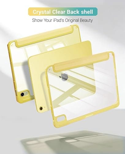 CoBak Case for iPad (A16) 11th Generation 11 Inch 2025, iPad 10th Generation Case 10.9 Inch 2022 - Protective Cover with Multi-Angle Includes Portrait Stand, Pencil Holder and Auto Wake/Sleep, Yellow thumbnail 8