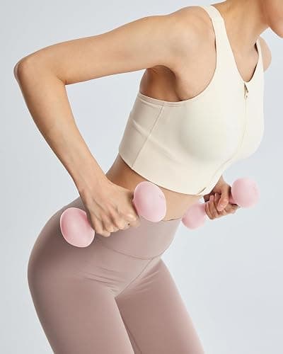 YOTTOY Dumbbell Set of 2,2-15 Pound Hand Weights for Women, Non-Slip Hand Weights for Home Gym, Strength Training, and Full-Body Workouts thumbnail 9