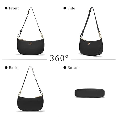 Shoulder Bag for Women Handbags with Adjustable Strap Underarm Purse Mini Clutch Purses Trendy Crescent Bags 1L thumbnail 5