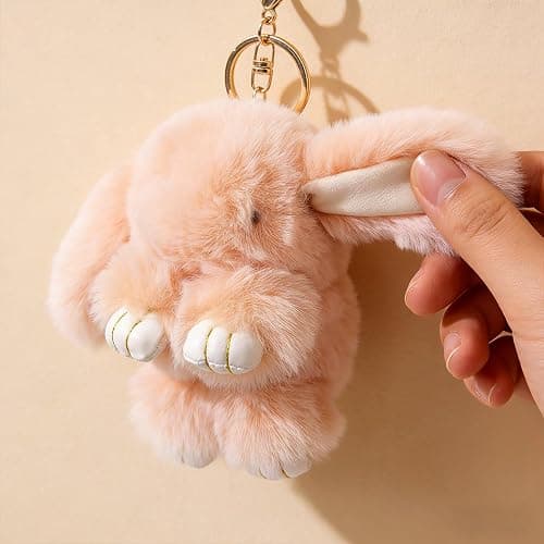 Bunnylulu Keychain with Box, Bunnylulu Keychain with Tin, Bunnylulu Cute Plush Key chain thumbnail 2