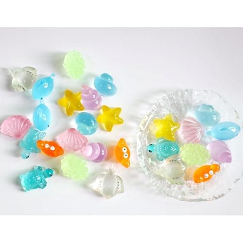 DJDIRY 27 Pieces Mini Resin Ocean Animals, Growing Marine Life Set with Starfish, Turtles, Corals for DIY Fish Tank Decorations thumbnail 3