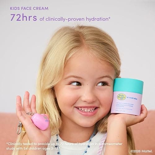 Evereden x Polly Pocket Travel Size Kids Skincare & Haircare Set + Lip Balm | Limited-Edition Gift Box, Kids Skincare & Haircare Minis & Lip Balm Charm, Dermatologist-Tested, TSA Approved, Clean & Vegan thumbnail 4
