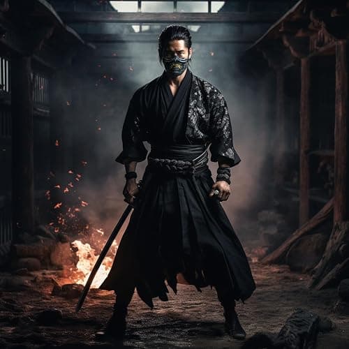 Vercico Oni Samurai Mask Half Face Japanese Warrior Mask Ghost Warrior Character Masks Novelty Halloween Party Cosplay Costume Cool Halloween Cosplay Prop for Boys Girls Adults Kids Party Accessory thumbnail 7