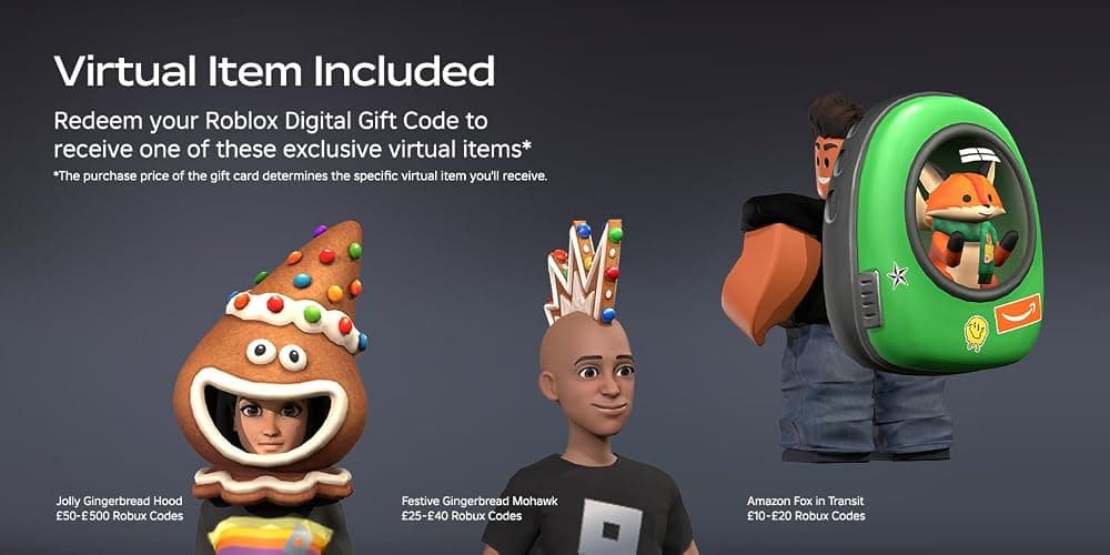 Roblox Gift Card - 1,000 Robux [Includes Exclusive Virtual Item] [Online Game Code] thumbnail 2