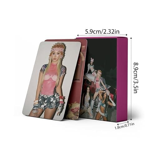 Katseye Photocards Flash Lomo Cards Stickers Waterproof Gift for Fans 55pcs thumbnail 3