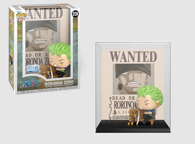 Funko One Piece Roronoa Zoro Wanted Poster Pop Exclusive Vinyl Figure 2124 - Image 1