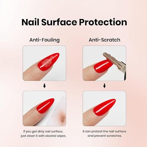 Beetles 3Pcs 15 ml White Gel Nail Polish with Gel Base and Top Coat Set | Soak-Off UV Lamp, Glossy Long-Lasting French Manicure Art Design Kit thumbnail 7