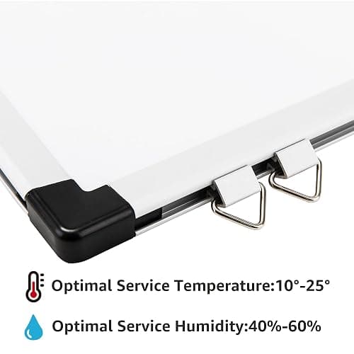 Amazon Basics Large Magnetic Dry Erase Whiteboard with Pen Tray for School, Classroom, Office & Home , 35.4" x 23.6", Aluminum frame thumbnail 5