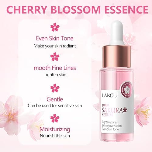 Asheyya Sakura Skincare Set & Kits, Skin Care for Teenage Girls, Skincare for Kids with Face Cream, Face Serum, Lip Mask, Sleep Mask, Eye Mask, Mud Mask(20 Pcs) thumbnail 5