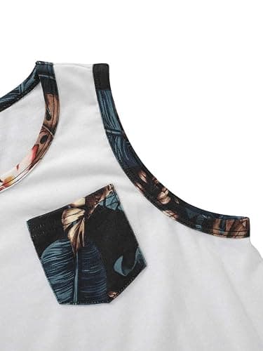 Floerns Boys Boho Sleeveless Tank Top Tropical Print Shorts Set 2 Piece Outfit thumbnail 7