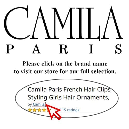Camila Paris CP2332/2 French Hair Side Comb Handmade Onyx, Small Twist Hair Decorative, Strong Hold Clips for Women Bun Chignon Up-Do Styling Girls Hair Accessories, Made in France thumbnail 7