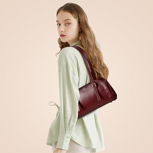 MINKARS Swing Zip Shoulder Bag with Cherry Bag Charm thumbnail 2