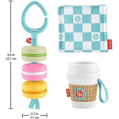 Fisher-Price Baby Bakery Treats Gift Set, 3 Food-Themed Baby Toys and teether for Infants Ages 3 Months and up thumbnail 3