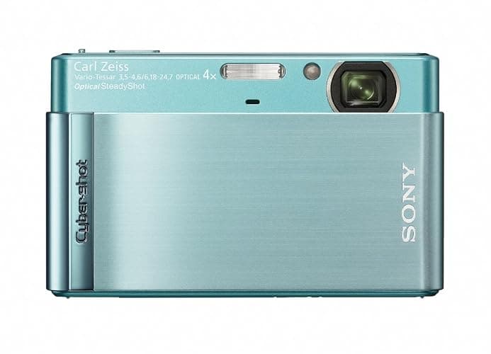 Sony Cyber-shot DSC-T90 12 MP Digital Camera with 4x Optical Zoom and Super Steady Shot Image Stabilization (Blue) - Image 1