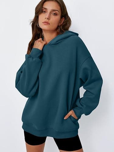 Trendy Queen Womens Oversized Hoodies Comfy Sweatshirts Fall Fashion 2025 Outfits Casual Tops Fleece Clothes with Pockets thumbnail 2