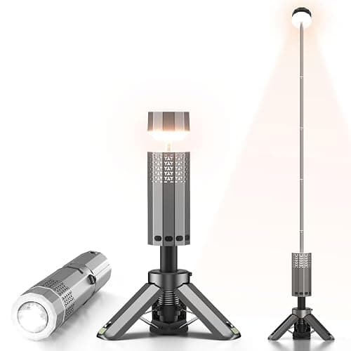 Camping Lantern Telescopic - Camping Light with 12000mAh Battery Magnetic Base, 3 Light Modes, Waterproof Rechargeable LED Hiking, Emergency, Outdoor & Indoor Use - Image 1