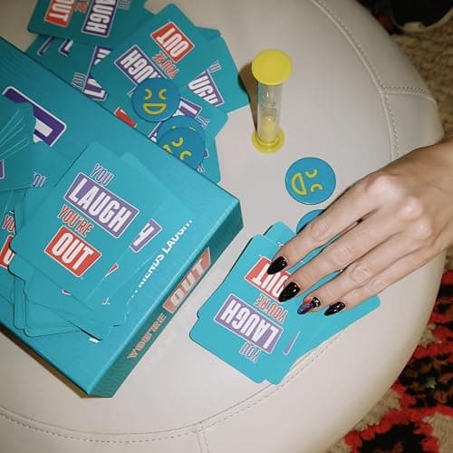 DSS Games You Laugh You're Out [Try Not to Laugh Family Card Game for Adults, Kids & Teens | White Elephant Gift for Adults | 125 Prompt Fun Cards for Family Game Nights & Parties Ages 14+] thumbnail 6
