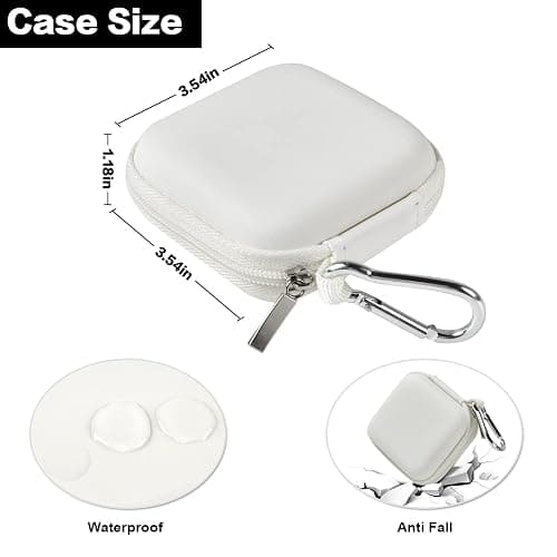 Chip Card Reader Scanner Case, Hard Carrying Bag Holder Fits Square A-SKU-0485 Contactless and Chip Reader with USB Charge Cable for EMV Chip Cards/Apple Pay/Android Pay/More - White by COMECASE thumbnail 5