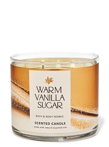2020 Warm Vanilla Sugar Scented 3 Wick Candle (Vanilla, White Orchid, Sugar, Fresh Jasmine, Sandalwood) 14.5 Oz Made W Essential Oils - Image 1