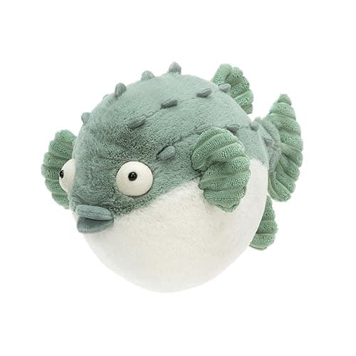 Jellycat Pacey Pufferfish Stuffed Animal, 7 inches - Ocean & Sea Plush Toy - Classic Children's Gift thumbnail 2