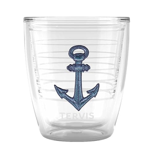 Tervis Ol' Time Maritime Boating Collection Anchor Down Made in USA Double Walled Insulated Tumbler Travel Cup Keeps Drinks Cold & Hot, 12oz, Anchor Down - Image 1