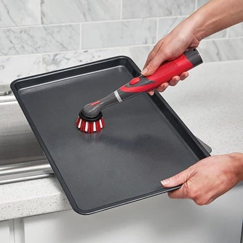 Rubbermaid Reveal Power Scrubber Attachable Scouring & XL Brush Head, for Cordless Electric Battery Powered Scrub Brush, Ideal for Kitchen/Stovetop/Dish/Silverware/Utensils/Appliances thumbnail 9