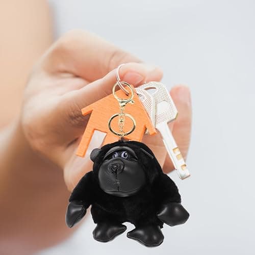 PRETYZOOM Plush Gorilla Keychain Pendant Stuffed Animal Hanging Charm Cartoon Plush Hanging Decor thumbnail 3