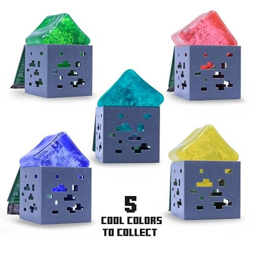 Just Toys – Minecraft Jelly SquishMe Blind Box Cube | Gold Sword or Pickaxe Inside thumbnail 8
