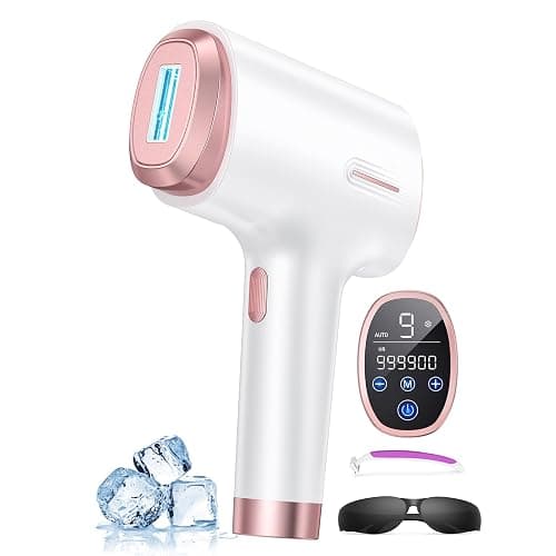 Ubroo IPL Laser Hair Removal for Women and Men, 45°F Ice Cooling Laser Hair Removal Device for Face & Body, At-Home Painless Hair Remover with Long-Lasting Results, Smooth Skin Gift - Image 1