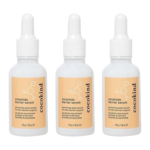 Cocokind Ceramide Barrier Serum, Hydrating Serum to Reduce Dryness, All Skin Types including Sensitive Skin, Fragrance Free, Cruelty Free, 1 fl oz (Trio Pack) - Image 1