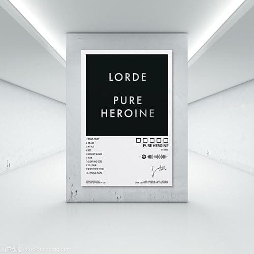 FIMGLK Lorde Poster Pure Heroine Album Cover Posters for Room Aesthetic Canvas Wall Art for Teens Room Decor12x18inch(30x45cm), Unframe-style-1 thumbnail 7