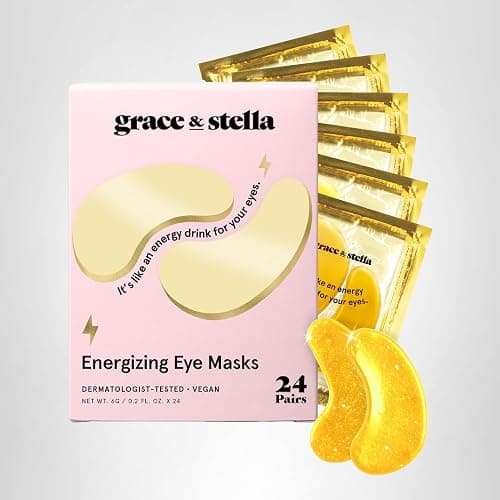 grace & stella Award Winning Under Eye Mask - Birthday Gifts for Women - Gel Eye Patches for Dark Circles, Puffy Eyes, Undereye Bags - Gifts for Mom - Travel Essentials - Vegan (24 Pairs, Gold) thumbnail 9