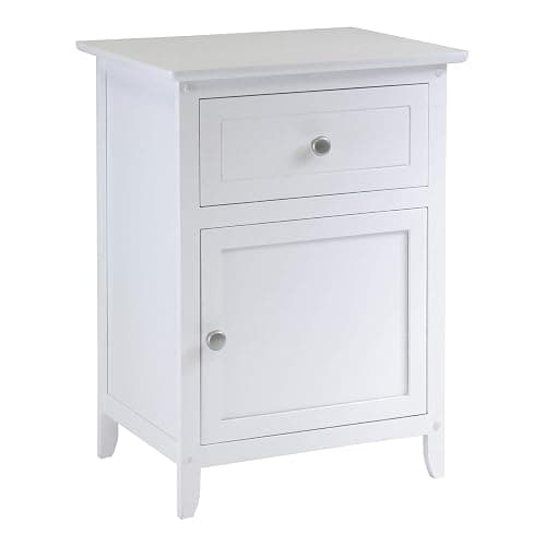 Winsome Eugene Accent Table, 18.9 inches, Espresso / Natural 18.9 inches - Image 1