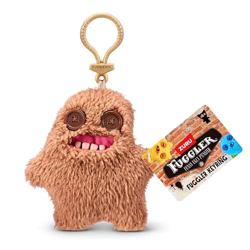 Fuggler Key Rings 5" Plush Keychain - Brown thumbnail 2