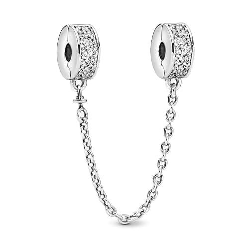 Rimgoris 925 Sterling Silver for Women Bracelets Necklace Safety Chain Clips Heart Rose Gold Cup Airplane Planet Travel Easter Egg Dangle Charm - Image 1