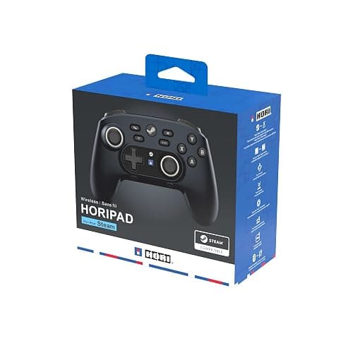 HORI Wireless HORIPAD for Steam (Midnight Black) - Pro Controller Designed for Steam thumbnail 7
