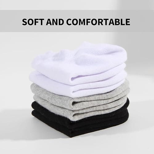 Nroktia 6/10 Pairs Non Slip No Show Socks Womens and Mens Low Cut Invisible Liner Ankle Socks thumbnail 5