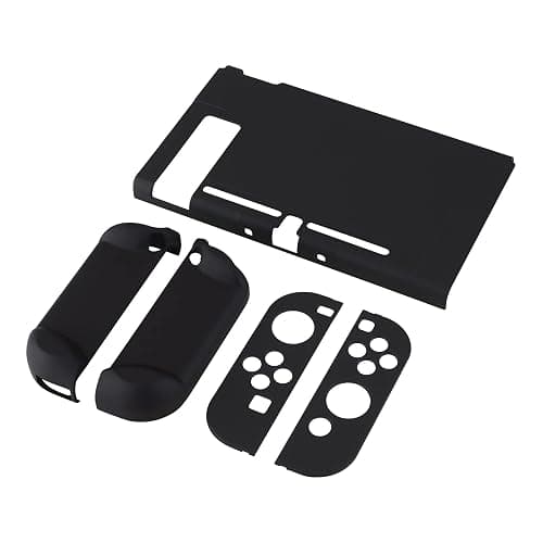 eXtremeRate PlayVital Back Cover for Nintendo Switch Console, Handheld Controller Separable Protector Hard Shell for NS Joycon, Customized Dockable Protective Case for Nintendo Switch - Black thumbnail 9