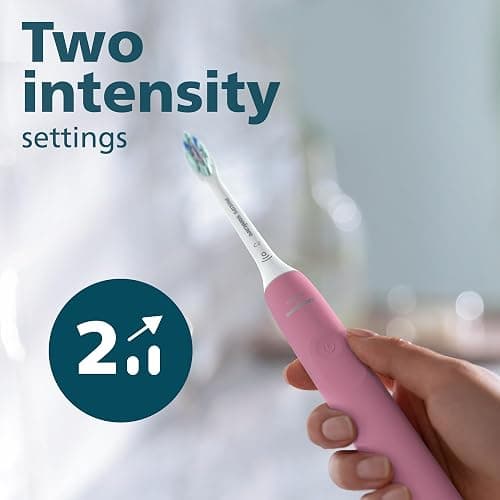 Philips Sonicare 4100 Rechargeable Electric Toothbrush, Advanced Plaque Removal, Pressure Sensor, Includes Brush Head Case, Deep Pink BD5004AZ thumbnail 9