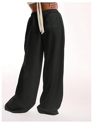 RoseSeek Linen Pants, Wide Leg, Loose thumbnail 2